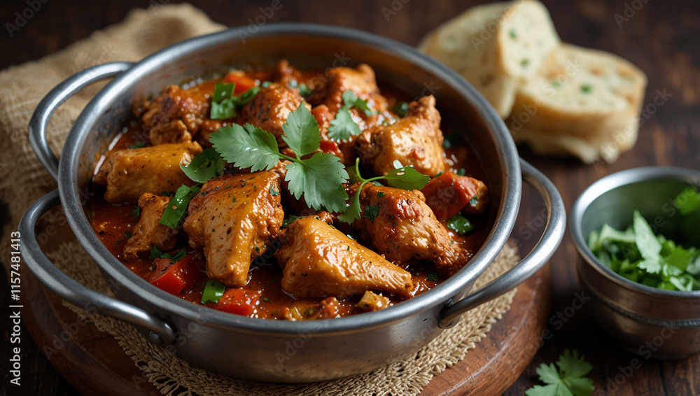 Chicken karahi and kabab with new style Chicken karahi and kabab with new style