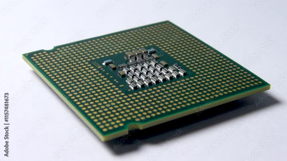 Computer processor on a white background Computer processor on a white background