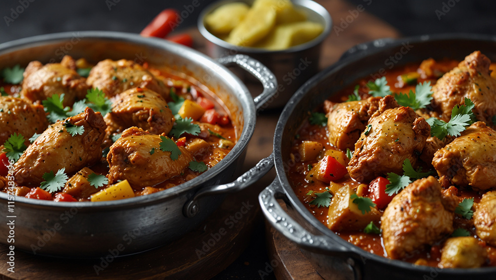 Chicken karahi and kabab with new style Chicken karahi and kabab with new style
