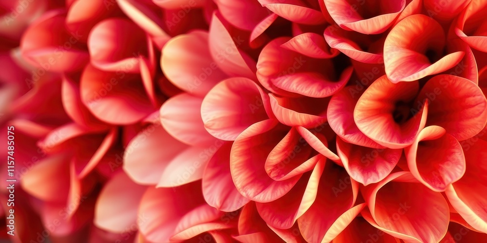 Close-up view of delicate coral flower petals exhibiting intricate textures and vibrant hues Close-up view of delicate coral flower petals exhibiting intricate textures and vibrant hues
