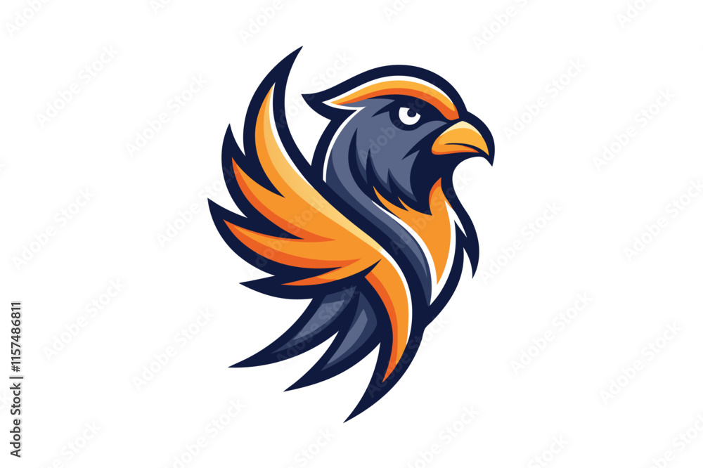 Obraz premium Eagle head mascot Logo and Vector illustration