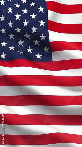 america usa nation flag close up waving background ai generated vertical visual concept