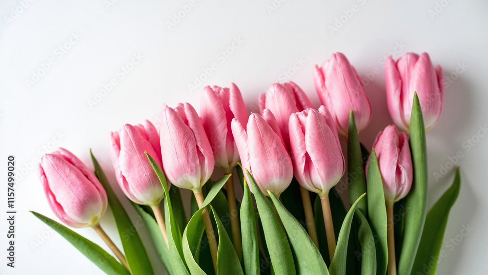 Elegant Pink Tulips Arrangement: Spring Floral Beauty for Greeting Cards, Marketing, and Home Decor Catalogs Elegant Pink Tulips Arrangement: Spring Floral Beauty for Greeting Cards, Marketing, and Home Decor Catalogs