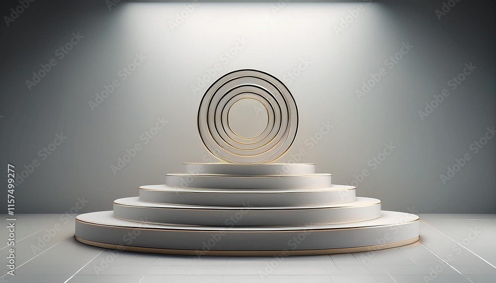 Fototapeta premium staircase in the middle of the wall