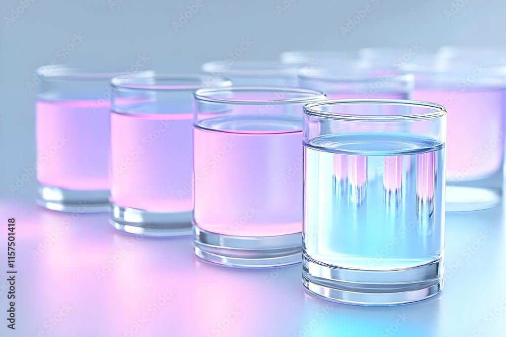 Pastel Drinks 3D Illustration Pastel Drinks 3D Illustration