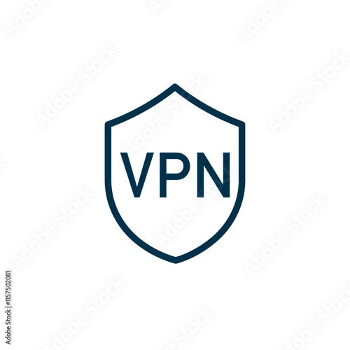Anonymous Browsing VPN Lock Icon