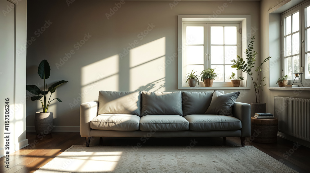 modern living room with sofa and nice decor. modern living room with sofa and nice decor.