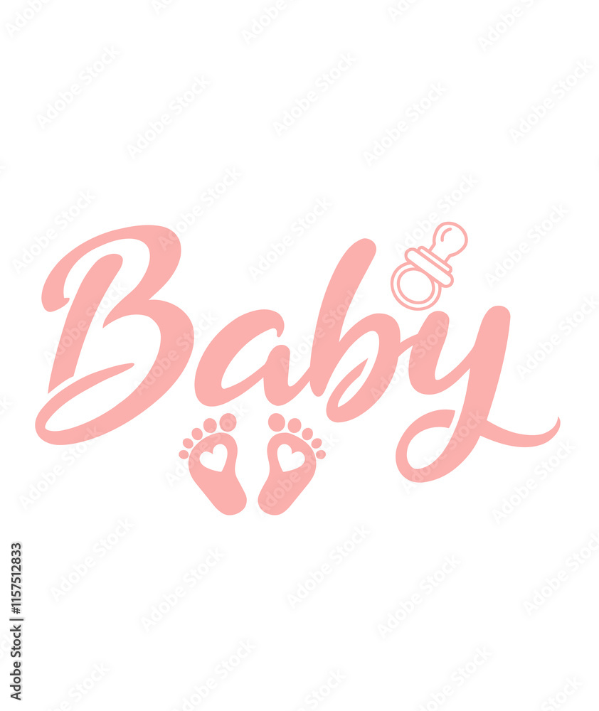 Baby typography design on plain white transparent isolated background for card, shirt, hoodie, sweatshirt, apparel, tag, mug, icon, poster or badge Baby typography design on plain white transparent isolated background for card, shirt, hoodie, sweatshirt, apparel, tag, mug, icon, poster or badge