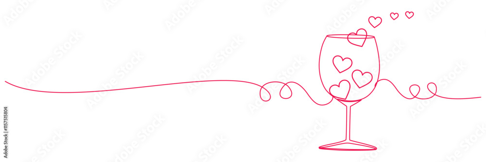 line art glass illustration background for a valentine's day line art glass illustration background for a valentine's day