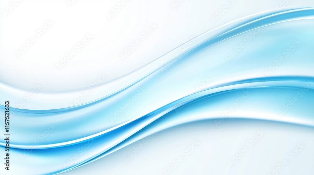 Soft Blue Waves on Light Background for Abstract Design or Wallpaper Soft Blue Waves on Light Background for Abstract Design or Wallpaper