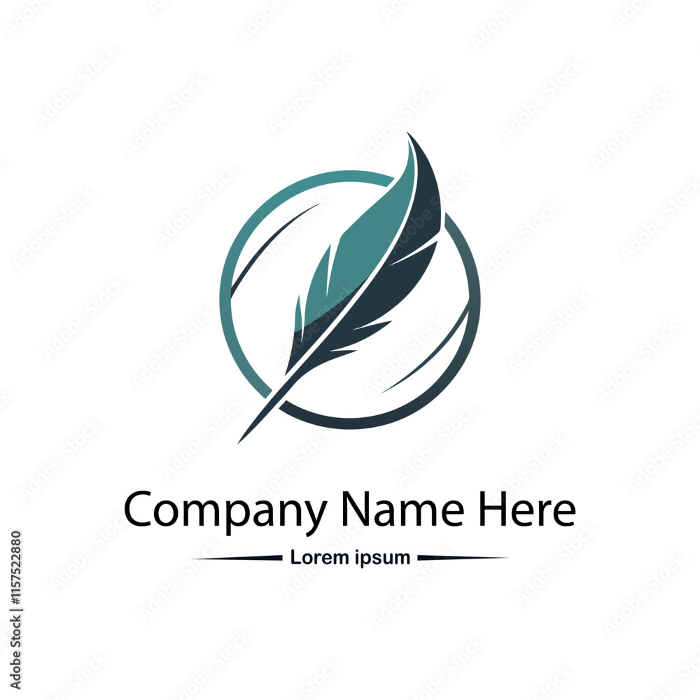 Quill pen logo Quill pen logo