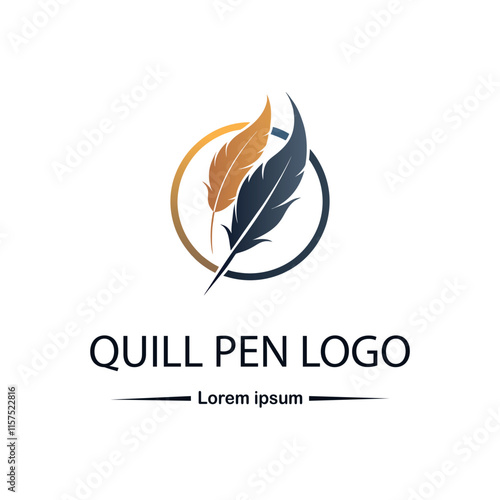 Quill pen logo