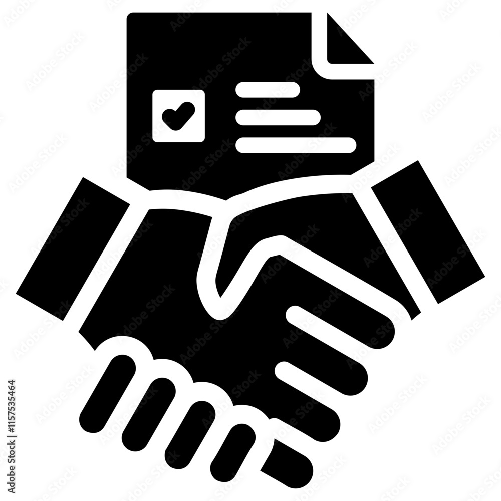 Obraz premium Completed Task Glyph Icon