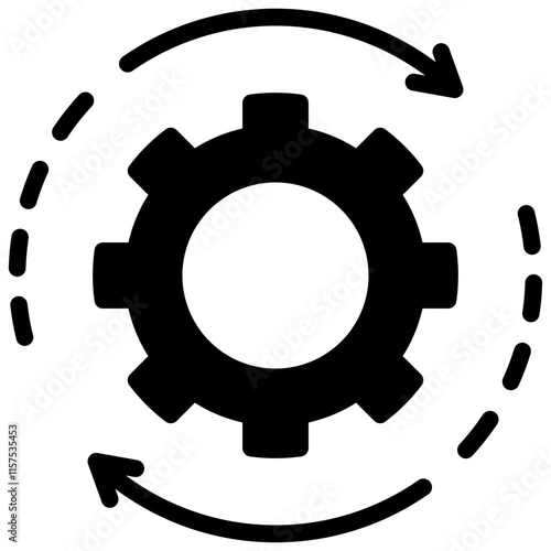 Management Service Glyph Icon