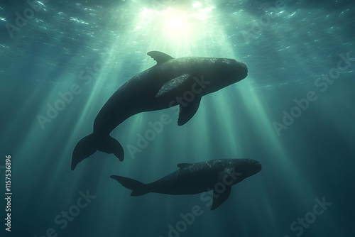 Ocean Depth 3D Illustration