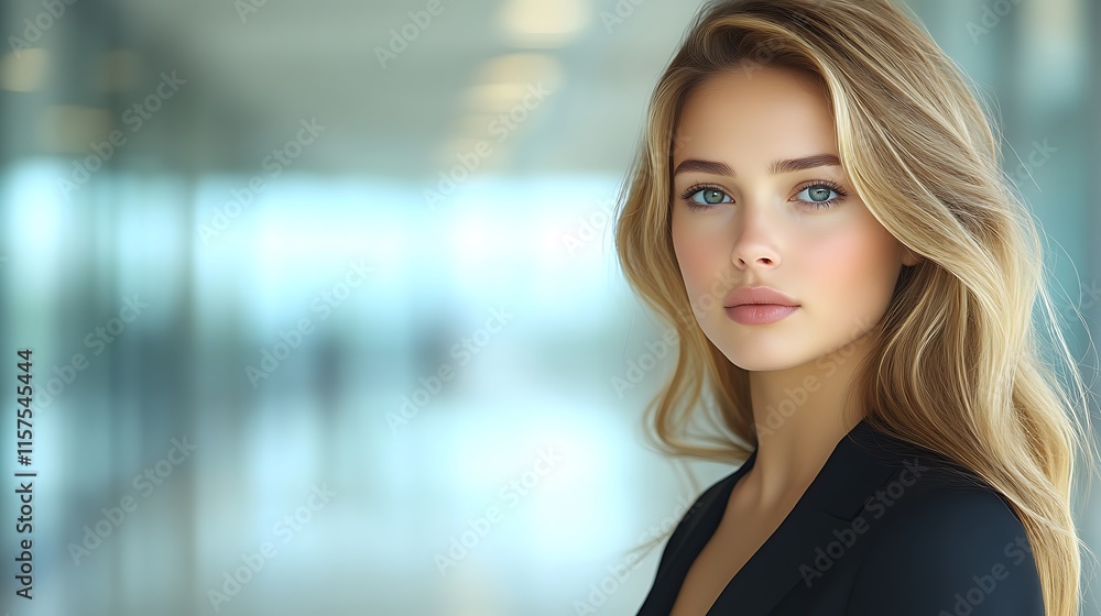 Attractive Woman With Blonde Hair and Green Eyes Attractive Woman With Blonde Hair and Green Eyes
