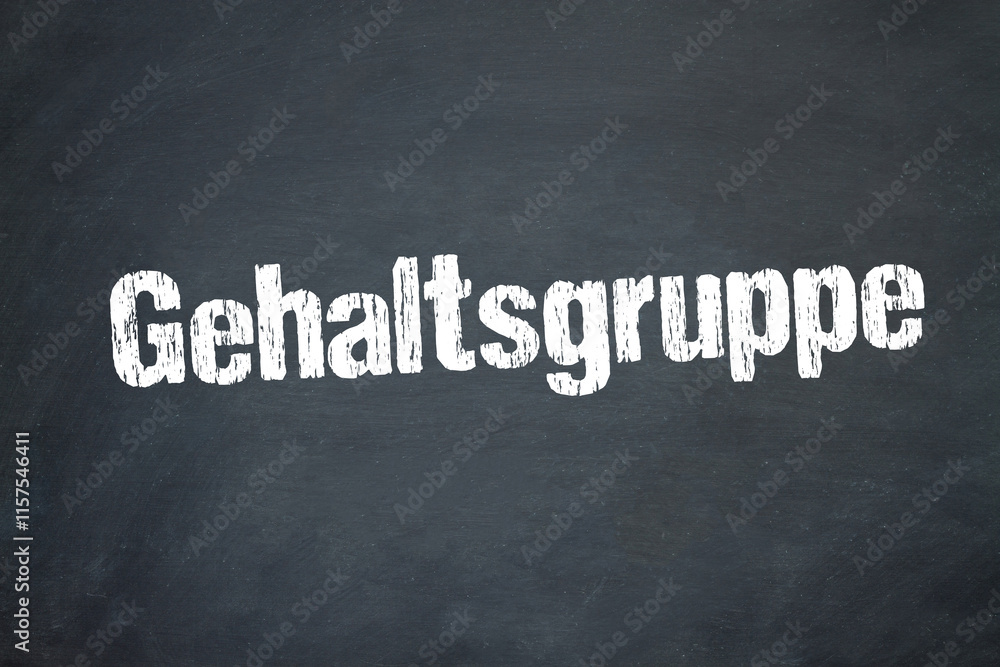 Obraz premium Gehaltsgruppe 