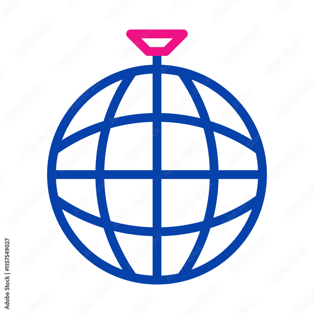 Globe icon. Concept of global connection, international business, and worldwide communication. Globe icon. Concept of global connection, international business, and worldwide communication.