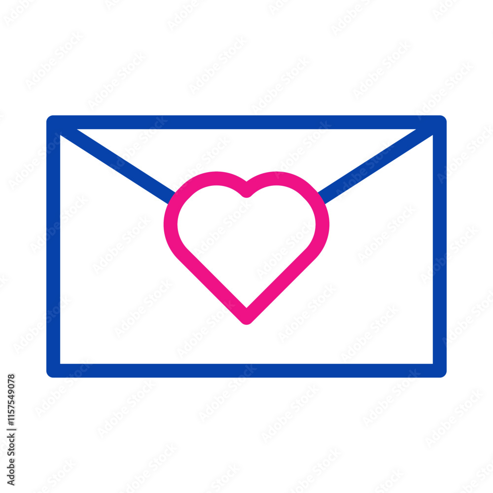 Love letter envelope with heart. Concept of romance, Valentine's Day, and affection. Love letter envelope with heart. Concept of romance, Valentine's Day, and affection.