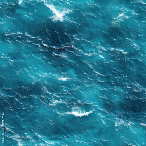 Seamless texture of ocean waves.