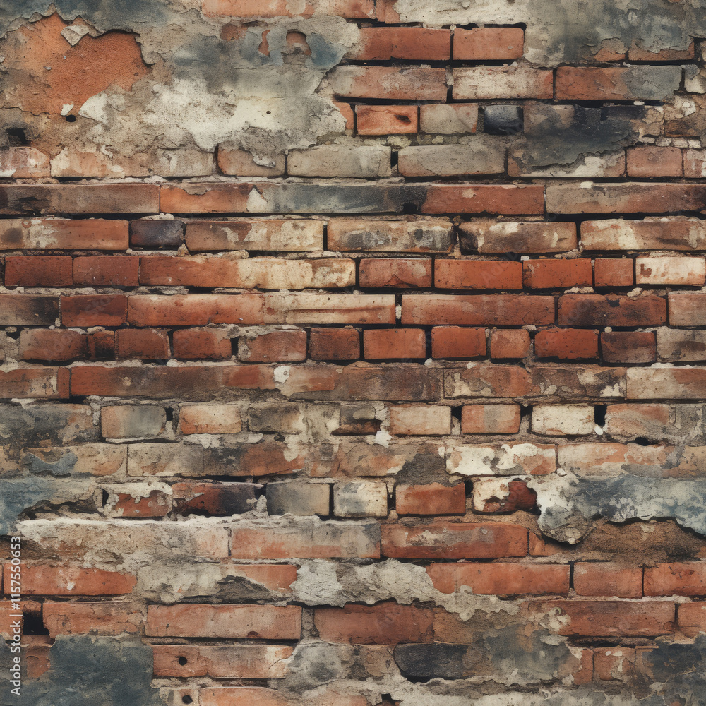 Fototapeta premium Seamless texture of brick wall.