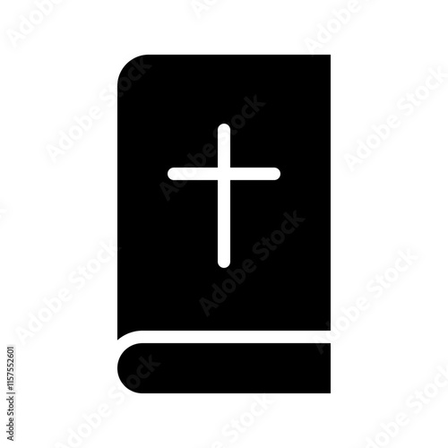 Holy Bible book with cross. Concept of religion, Christianity, faith, and spirituality.