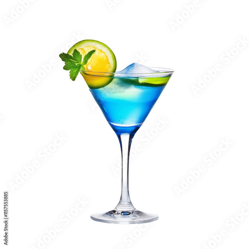 Cocktail Vector isolated or on white background. Mocktail. Summer soda