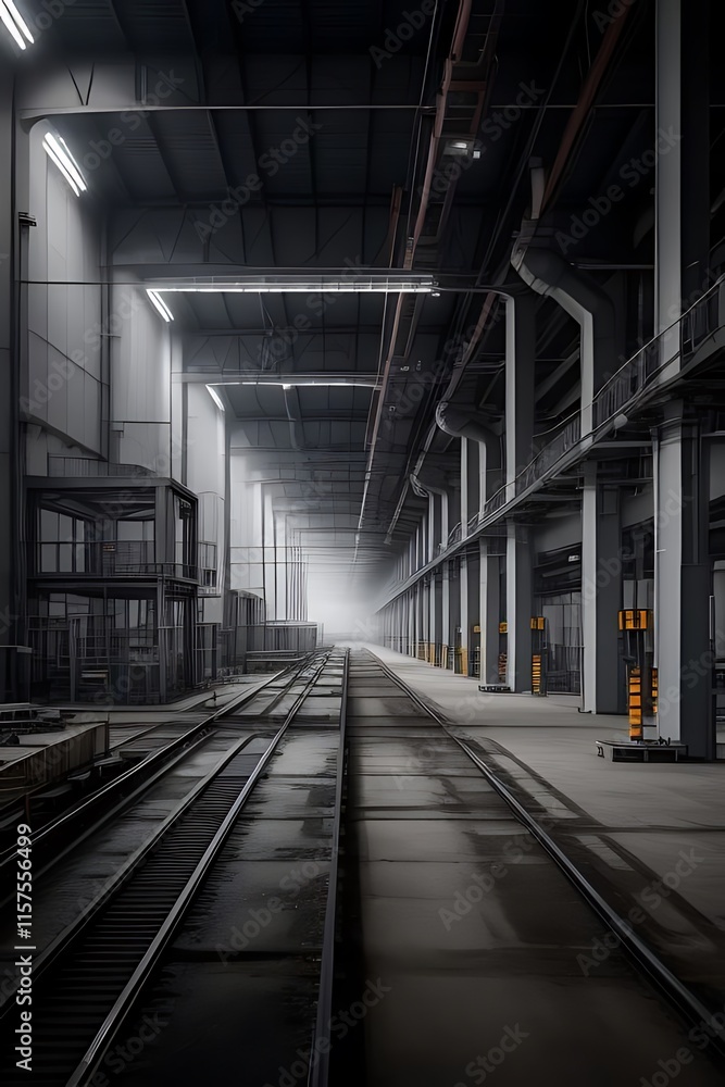 Obraz premium Industrial Dream Factory: Where Imagination Comes to Life