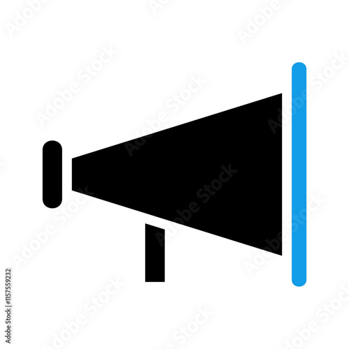 Megaphone icon. Concept of announcement, promotion, and communication.