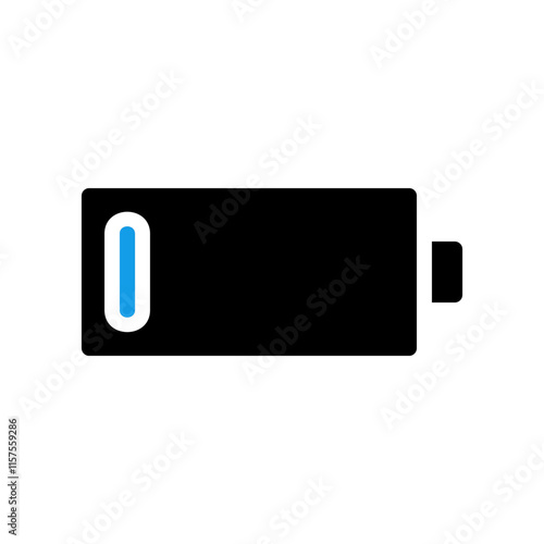 Low battery icon. Concept of energy, power, and technology.