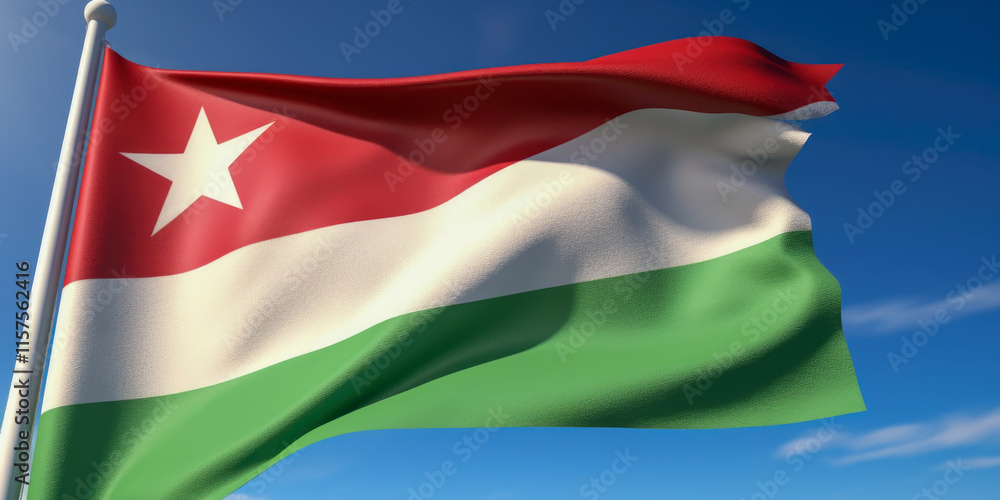 Fototapeta premium Flag of Madagascar