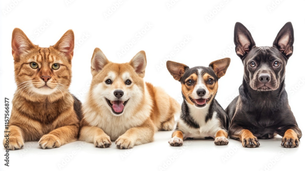 Obraz premium Responsible pet ownership involves training, care, and commitment.