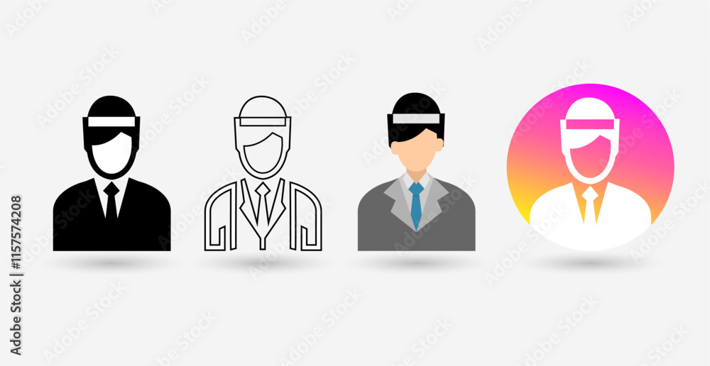 Student Avatar Icons Set - Student Illustrations in Flat, Line and Gradient Style. Student Avatar Icons Set - Student Illustrations in Flat, Line and Gradient Style.