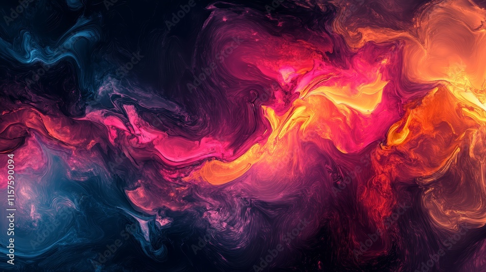 Abstract colorful swirls and waves background Abstract colorful swirls and waves background