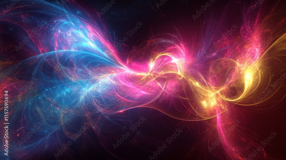 Obraz premium Abstract colorful nebula background