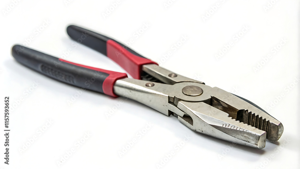 Metal plier tool isolated on a white background Metal plier tool isolated on a white background
