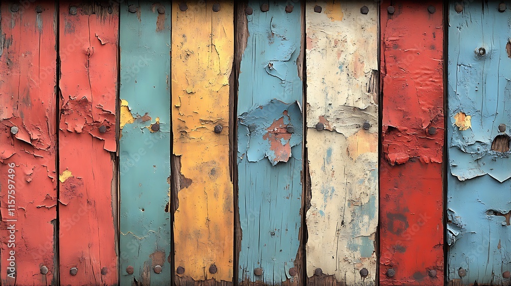 Colorful Rustic Texture Peeling Paint Background Colorful Rustic Texture Peeling Paint Background