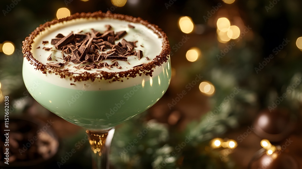 Luxurious Chocolate Cocktail at a Party Luxurious Chocolate Cocktail at a Party