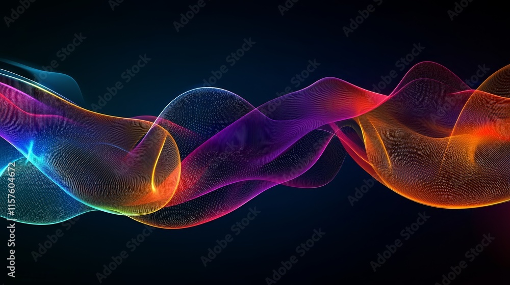 Abstract colorful wave background Abstract colorful wave background
