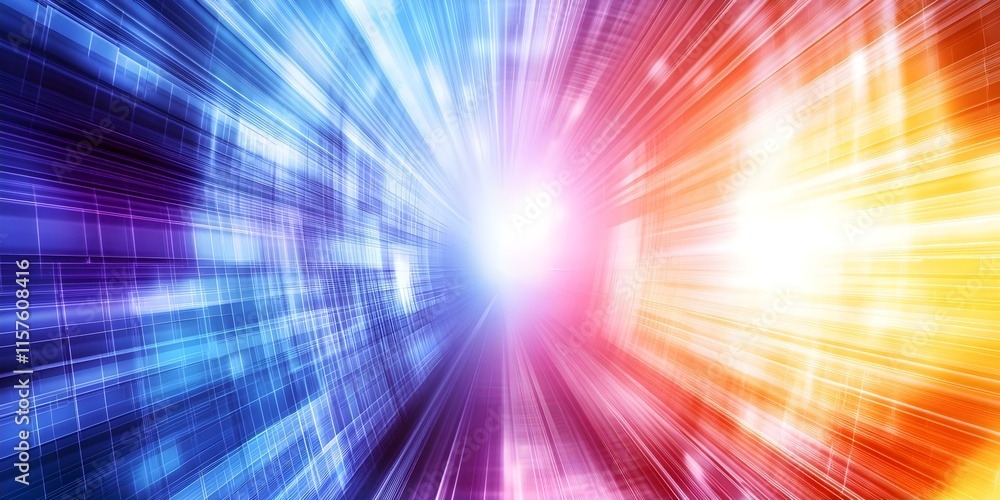 A dynamic abstract representation of light and color, with blue and red hues creating a sense of movement and speed. Concept Dynamic Abstract Art, Light and Color Fusion, Blue and Red Hues A dynamic abstract representation of light and color, with blue and red hues creating a sense of movement and speed. Concept Dynamic Abstract Art, Light and Color Fusion, Blue and Red Hues