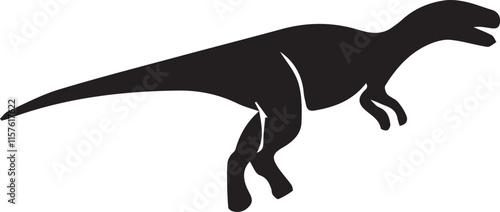  Dinosaur silhouette vector EPS