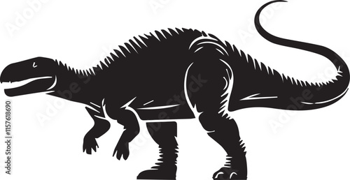  Dinosaur silhouette vector EPS