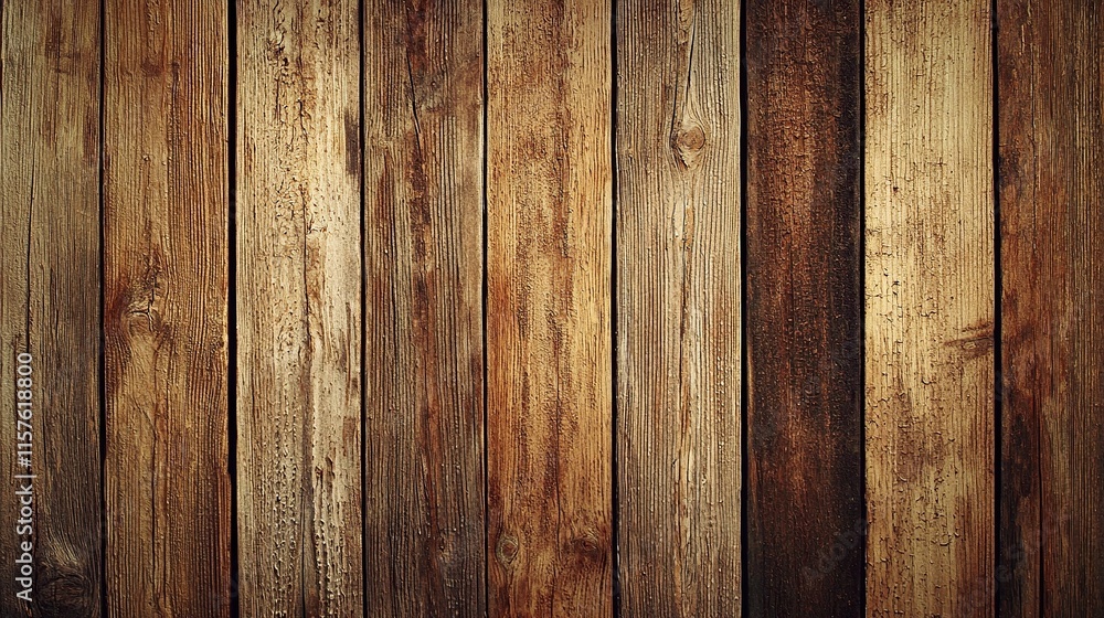 Naklejka premium Rustic wooden planks create a warm and inviting backdrop for any project