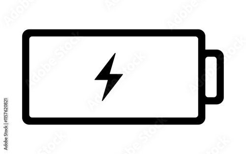 battery Charge icon Horizontal vector illustration