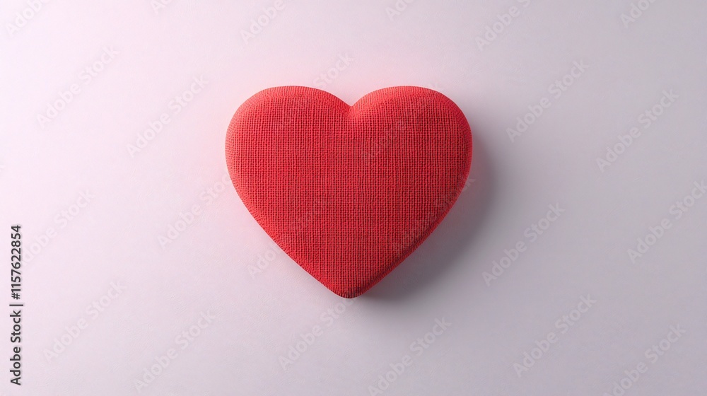 Valentine's Day Red Fabric Heart Love Symbol Valentine s Day Romance Texture Valentine's Day Red Fabric Heart Love Symbol Valentine s Day Romance Texture