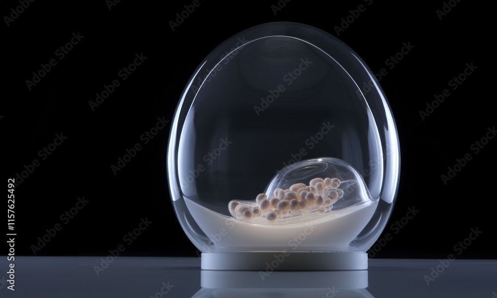 Artificial Womb Concept in a Transparent Capsule Artificial Womb Concept in a Transparent Capsule