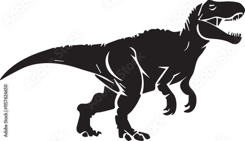 Dinosaur silhouette vector EPS photo