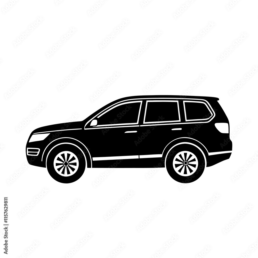 Eco-Friendly Hybrid Car Silhouette Vector on white background
Eco-Friendly Hybrid Car Silhouette Vector on white background