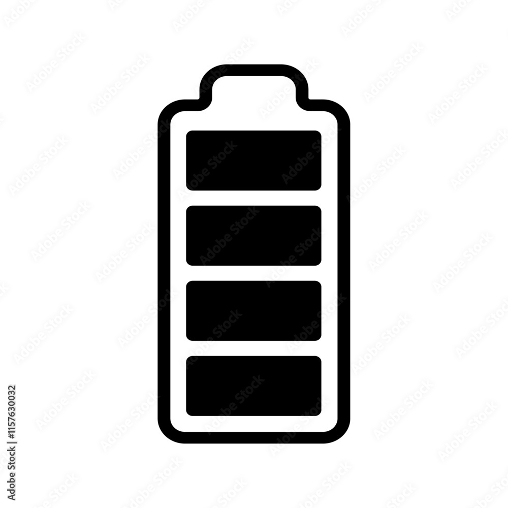 battery full icon Vertical vector illustration battery full icon Vertical vector illustration
