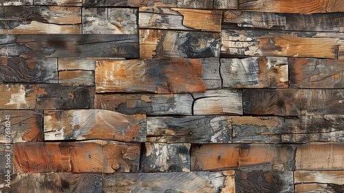 Rustic wood pattem wallpaper photo